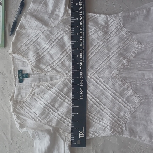 RALPH LAUREN JEANS CO SHEER WHITE SHIRT SIZE SMALL - Picture 14 of 15